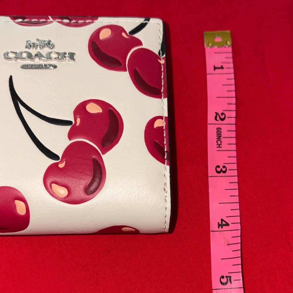 NWT Coach Snap Wallet With Cherry Design - Picture 10 of 11